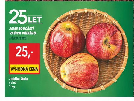 Jablka Gala volná