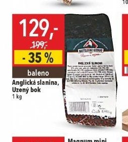 Anglická slanina, Uzený bok 1 kg