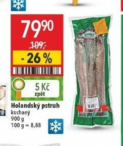 Holandský pstruh kuchaný 900 g
