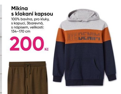 Mikina s klokaní kapsou