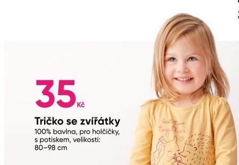 Tričko se zvířátky