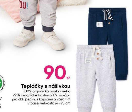 Tepláčky s nášivkou