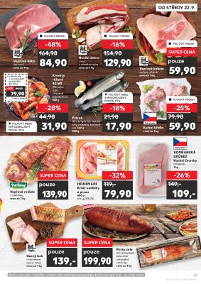 akční leták Kaufland 22.9.2021-27.9.2021