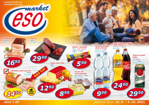 akční leták ESO MARKET 22.9.2021-3.10.2021