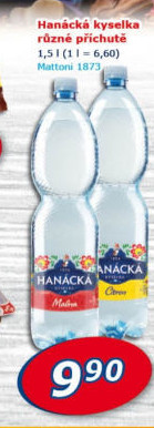 Ochucená voda Hanáckákyselka