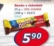 Tyčinka Banán v čokoládě Figaro