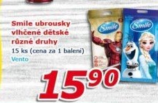 Vlhčené ubrousky dětské Smile