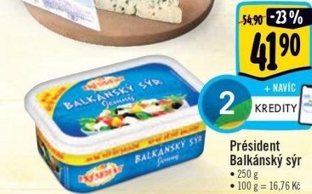 Balkánský sýr Président