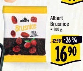 Brusinky klikvy sušené Albert