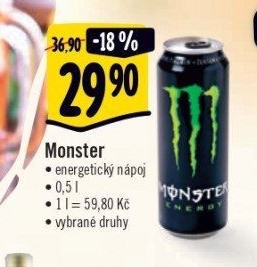 Energetický nápoj Monster Energy
