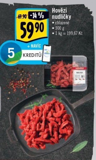 Hovězí nudličky Albert