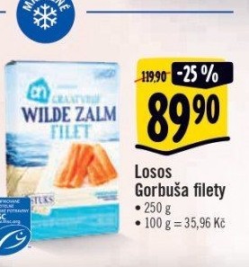Losos Gorbuša filety mražený Albert Heijn