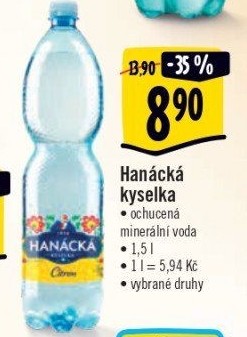 Ochucená voda Hanáckákyselka