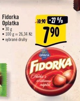 Oplatky Fidorka Opavia