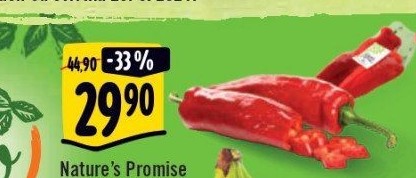 Paprika červená bio Nature'