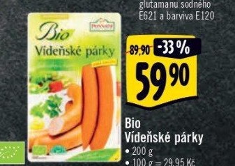 Párky vídeňské bio Ponnath