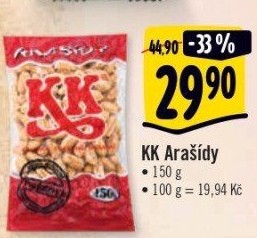 Pražené arašídy KK