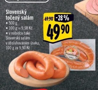 Salám slovenský točený