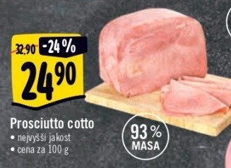 Šunka Prosciutto Cotto nejvyšší jakosti