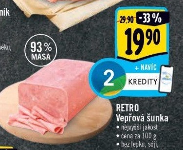 Šunka vepřová nejvyšší jakosti Albert Retro