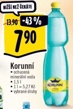 Voda ochucená Korunní