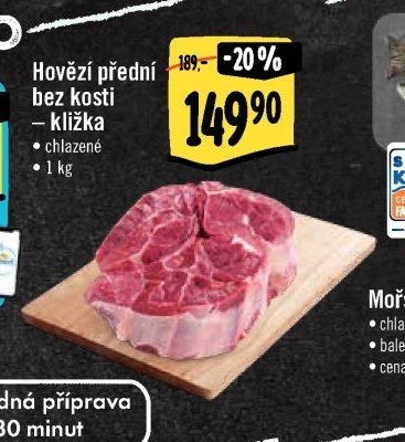 Hovězí přední bez kosti – kližka