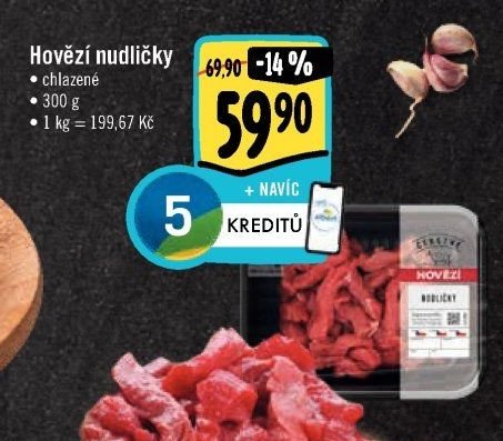 Hovězí nudličky