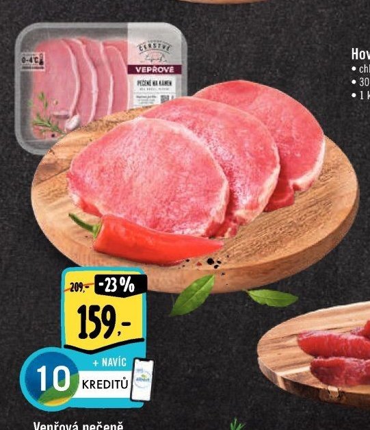Vepřová pečeně na kámen – plátky