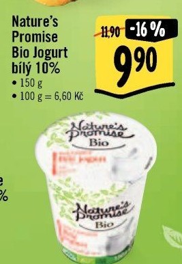 Bílý jogurt 10% Bio Nature'