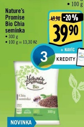 Chia semínka bio Nature'