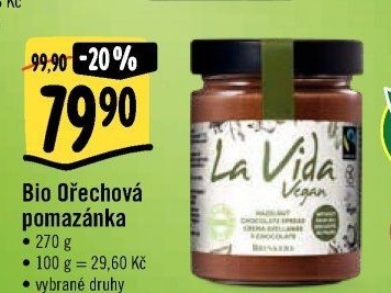 Čokokrém bez lepku La Vida Brinkers