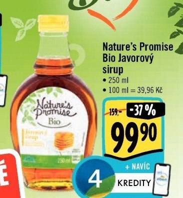Javorový sirup bio Nature'