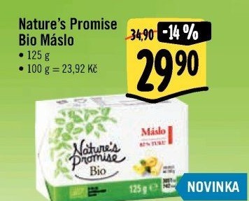 Máslo bio Nature'