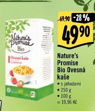 Ovesná kaše bio Nature'