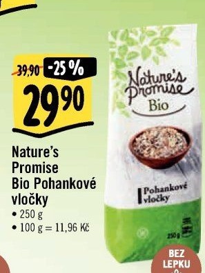 Pohankové vločky bio Nature'