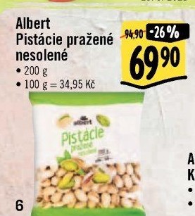 Pražené pistácie Albert