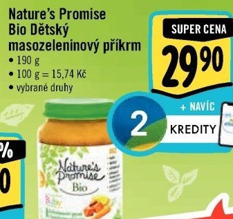 Příkrm masozeleninový Bio Baby Nature'