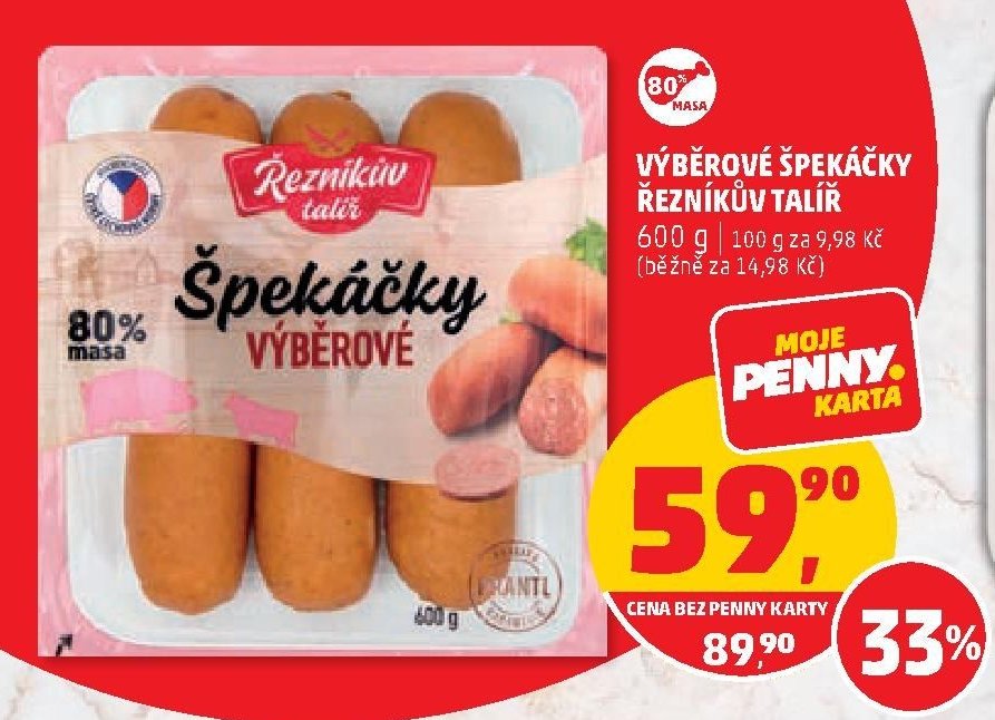 VÝBĚROVÉ ŠPEKÁČKY ŘEZNÍKŮV TALÍŘ