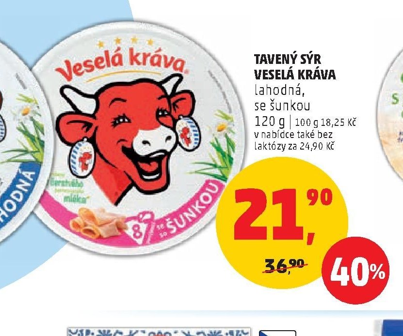 Tavený sýr Veselá kráva