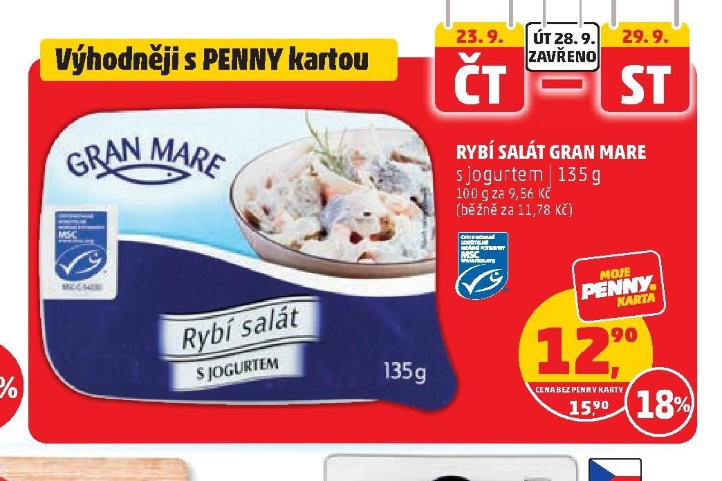 RYBÍ SALÁT GRAN MARE s jogurtem