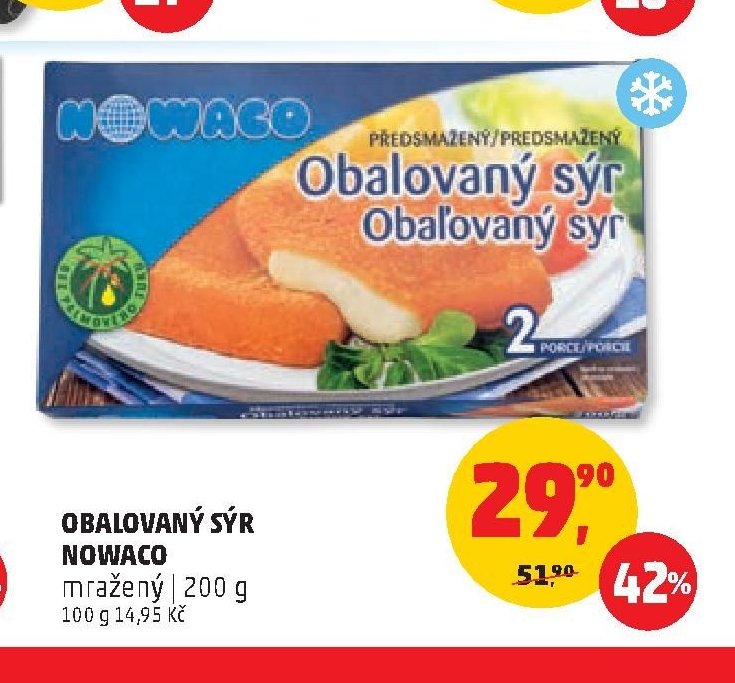 OBALOVANÝ SÝR NOWACO mražený