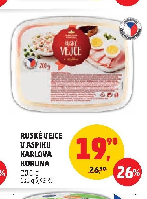 RUSKÉ VEJCE V ASPIKU KARLOVA KORUNA