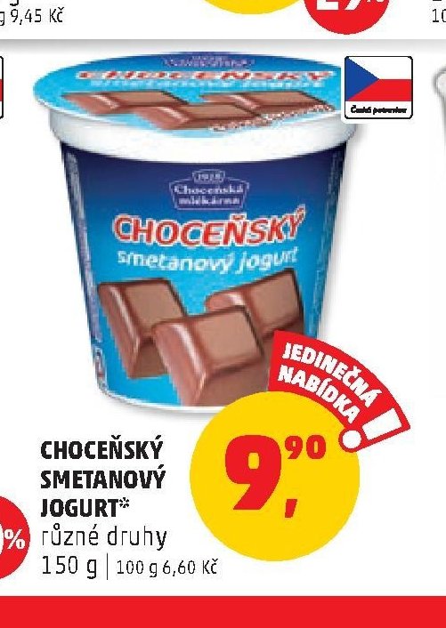 CHOCEŇSKÝ SMETANOVÝ JOGURT