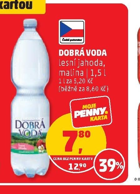 Dobrá voda lesní jahoda, malina 1,5 l