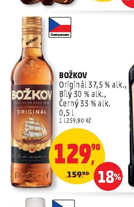 Božkov Originál, Bílý, Černý