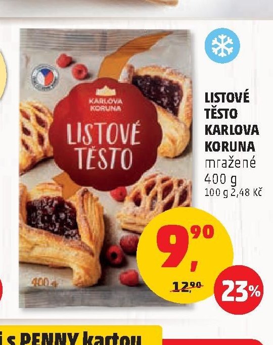 Listové těsto Karlova Koruna
