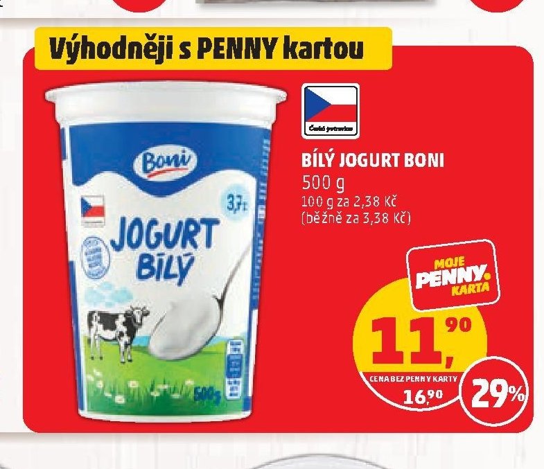 Bílý jogurt Boni
