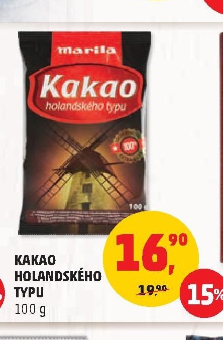 Kakao holandského typu Marila 100 g