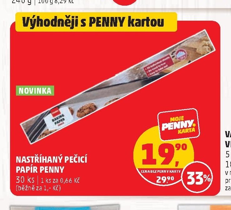 Nastříhaný pečicí papír Penny
