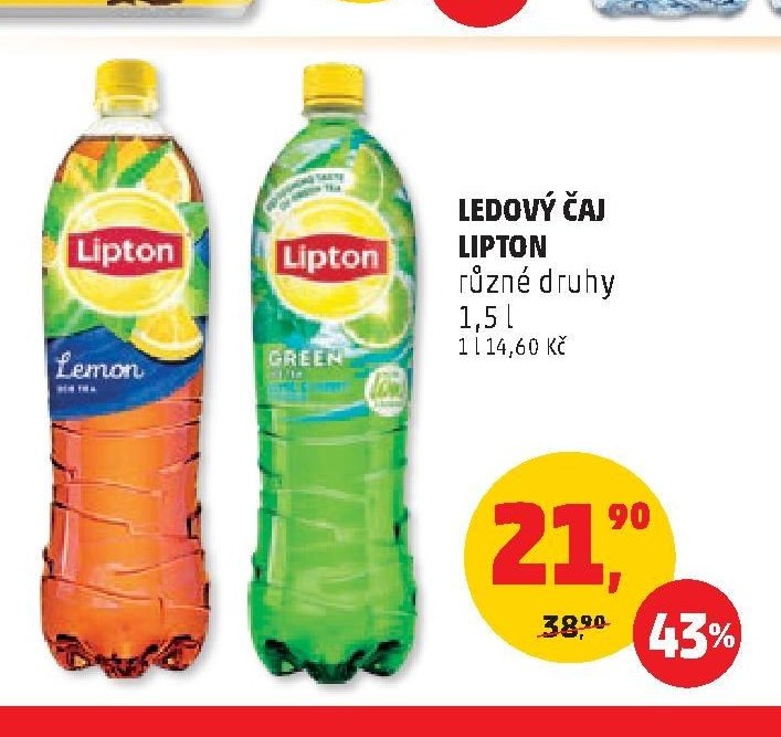 LEDOVÝ ČAJ LIPTON různé druhy 1,5 l
